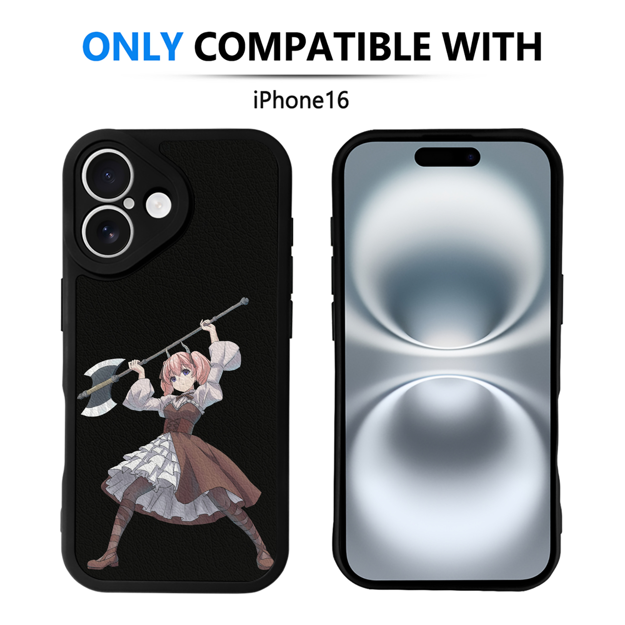 （画像用） 葬送のフリーレン Frieren 【iPhone 16シリーズ対応】シリコンスマホケース（レザー調） 材質：シリコン